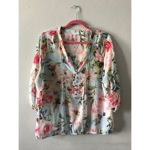 New York & Co | Floral Blouse